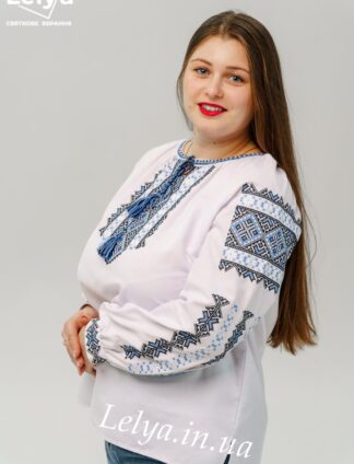 Вишиванка Геометрія синя