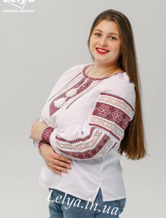 Вишиванка "Мережка" червона жіноча
