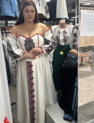 Сукня "Дивовижна "з корсетом в кольорі бургунді